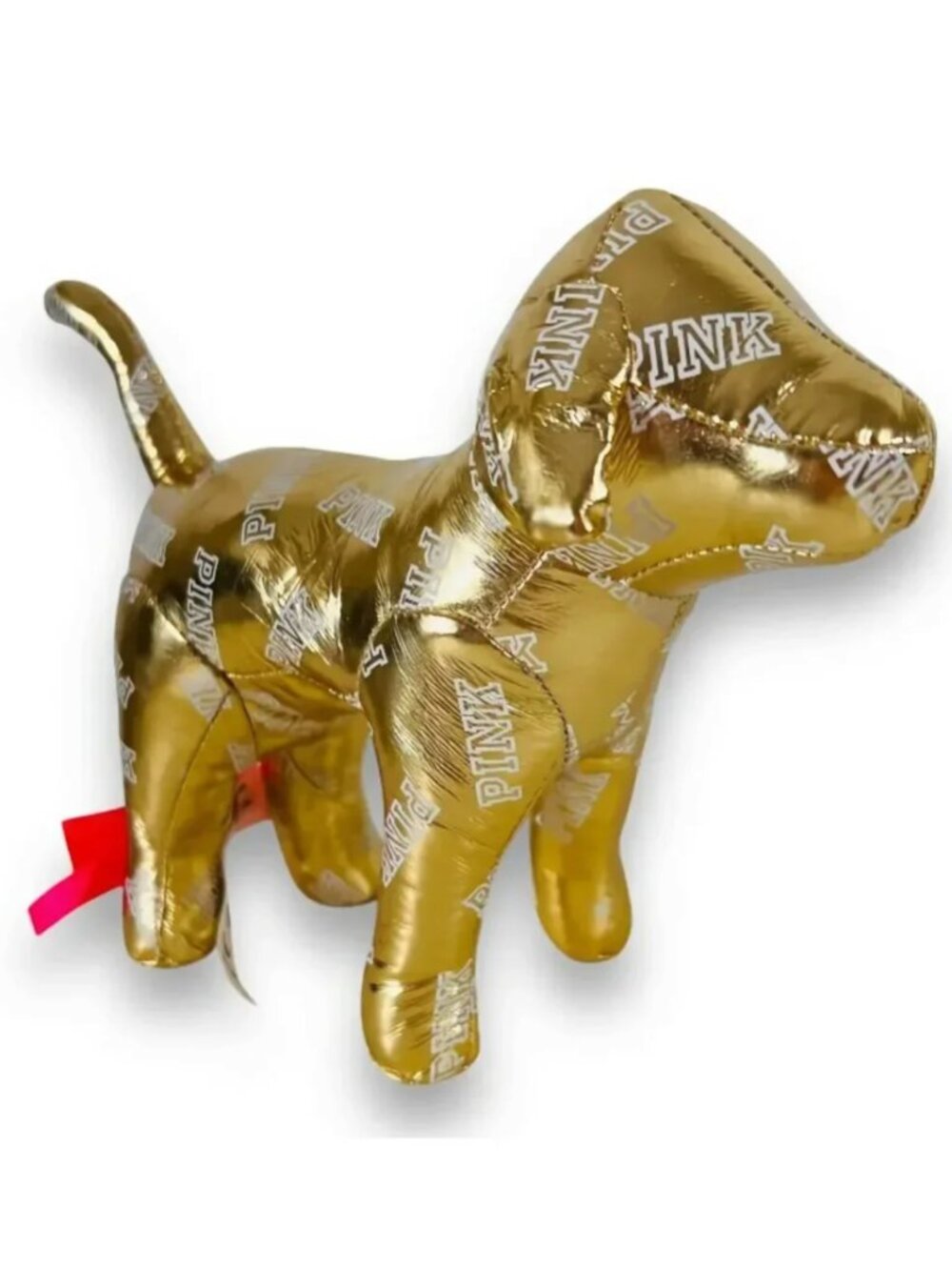 Victoria Secret Mini Dog PINK Fashion Show Limited Edition Gold Metallic 2014